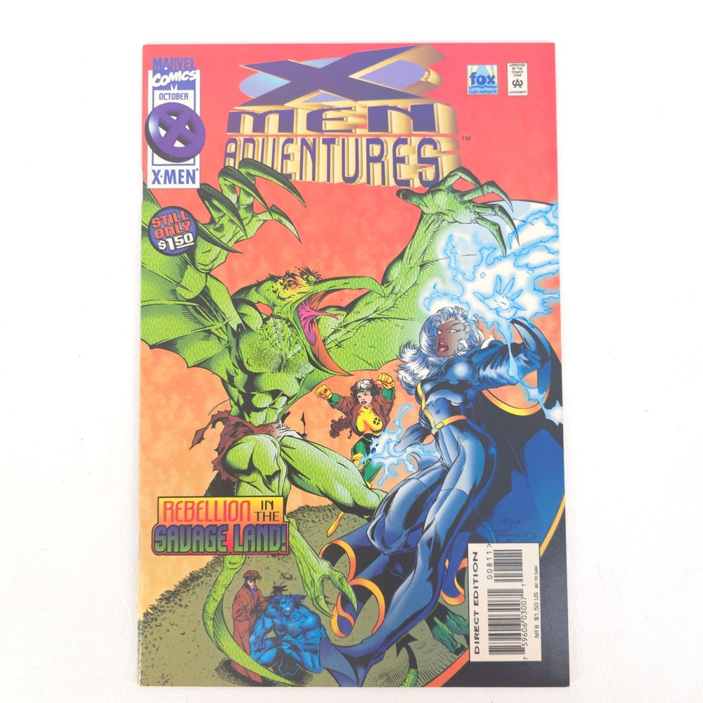 X-Men Adventures Vol. 3 No. 6 Marvel Comic Storm Rogue Sauron 1995 Savage Land